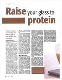 raise your glass to protein